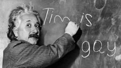 Grayscale Albert Einstein chalkboards