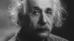 Grayscale Albert Einstein monochrome