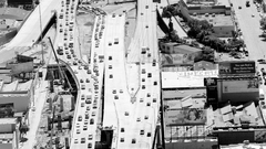 Grayscale cars Highways