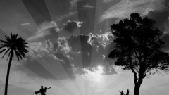 Grayscale digital art monochrome