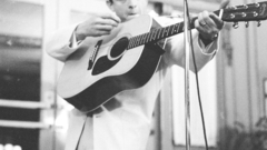 Grayscale guitars johnny cash