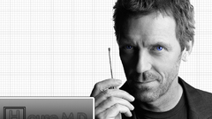 Grayscale Hugh Laurie gregory
