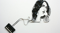 Grayscale John Lennon monochrome