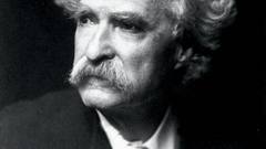 Grayscale Mark twain monochrome
