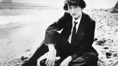 Grayscale Milla Jovovich Beaches