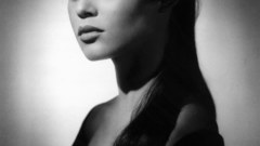 Grayscale monochrome Brigitte Bardot