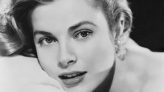 Grayscale monochrome Grace Kelly