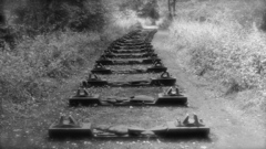 Grayscale monochrome railroads