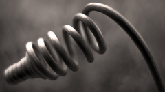 Grayscale monochrome spring coil