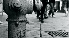 Grayscale monochrome street