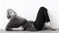 Grayscale monochrome woman Scarlett