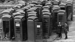 Grayscale Phone booth English