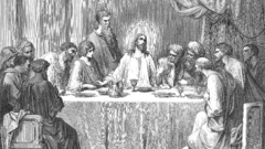 Grayscale The Last Supper