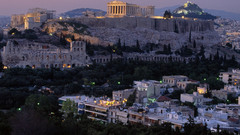 Greece panorama athens acropolis