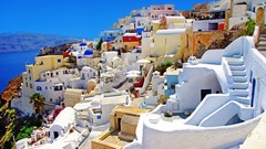 Greece santorini houses cityscapes