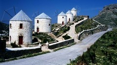 Greece windmills