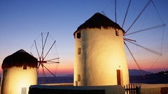 Greece windmills