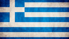 Greek Greece flag white blue