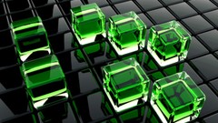 Green 3D view abstract