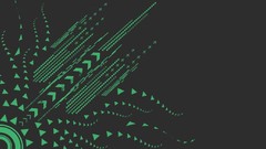 Green abstract artwork vector art