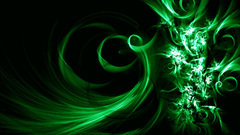 Green abstract black dark