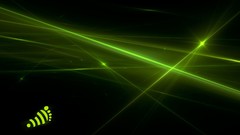 Green abstract black feet