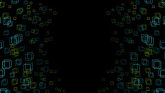 Green abstract boxes aqua