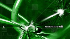 Green abstract Computers alienware