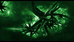 Green abstract digital art