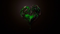 Green abstract Hearts Green Heart