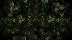 Green abstract marijuana drugs digital art