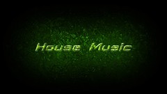 Green abstract Music house