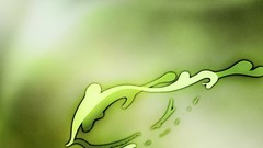 Green abstract nature leaf