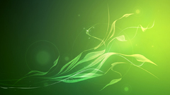 Green abstract smoke