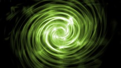 Green abstract spiral