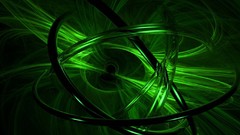 Green abstract vortex