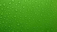 Green abstract water drops