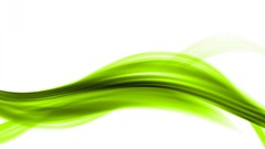 Green abstract white background lines waves multicolor
