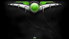 Green abstract wires Graphic Design