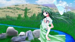 Green Anime girl Manga