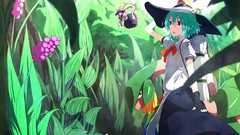 Green anime girls touhou nagae iku hinanawi tenshi video games