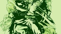 Green Anime monochrome bleach kurosaki ichigo Espada grimmjow 