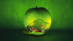 Green apples
