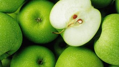 Green apples fruits