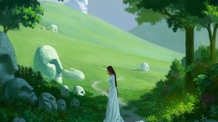 Green artwork fantasy art
