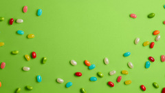 green background digital art Simple Background Sweets food