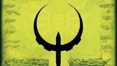 Green background quake video games