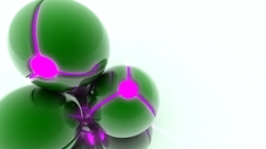 Green balls reflected