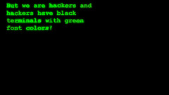 Green black hacking funny
