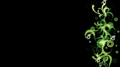 Green black say abstract